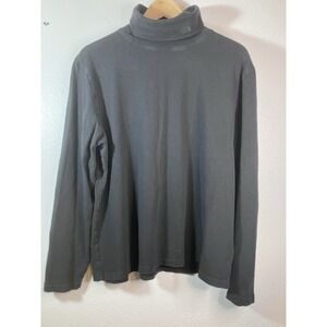 The North Face Turtleneck Women's XL Black Woodside Hemp Minimalist Gorpcore